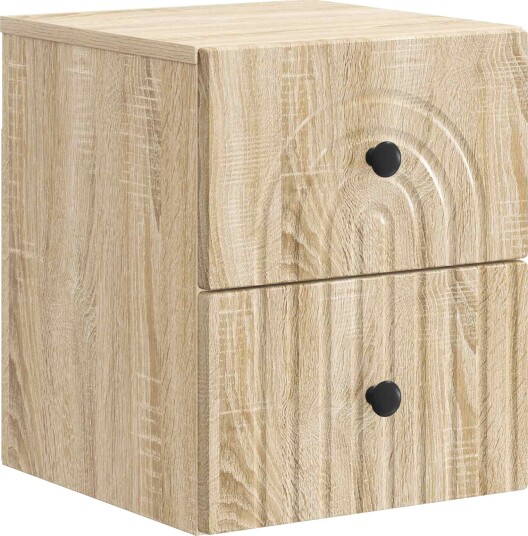  Vegghengt Nattbord Sonoma eik 33 x 34,5 x 40 cm Konstruert tre