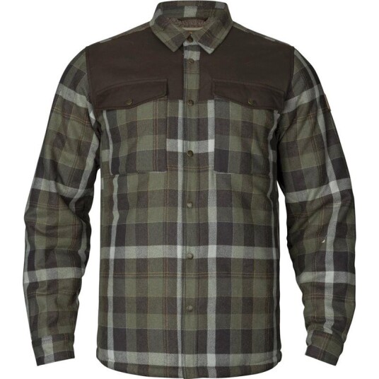 Härkila Asmund Insulated Wool Shirt Jacket Willow Green/Phantom Willow Green/Phantom XXL