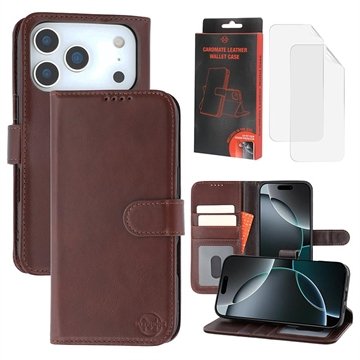 MyTPhone iPhone 17 Pro CardMate lommebokveske i lær   mørkebrun