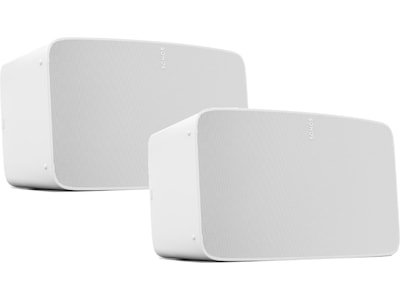 Sonos Five Trådløs Høyttaler hvit 2pk