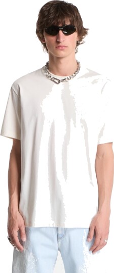T skjorte Y 3 Dipped Long Sleeve Long Sleeve Top Chalk White L