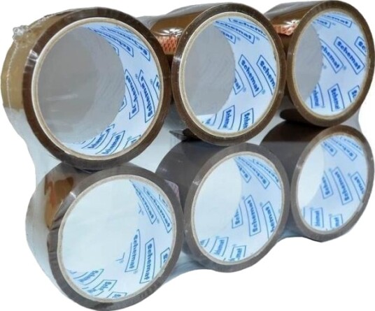 Tape Tegnings /Dokumenttape 48 Mm X 45,5 M Brun 6 Stk Tape Tegnings /Dokumenttape 48 Mm X 45,5 M Brun 6 Stk