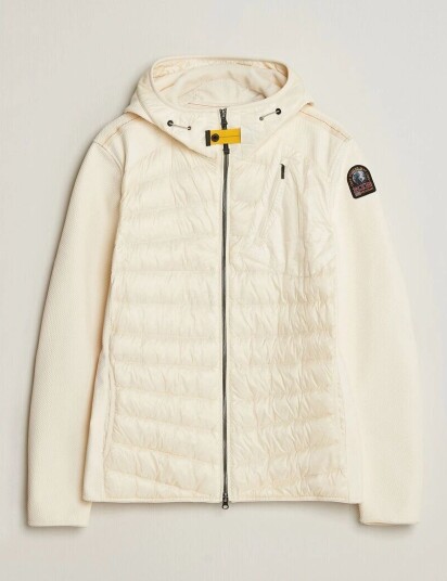 Parajumpers Nolan Warm Up Hybrid Hooded Jacket Warm Ivory
