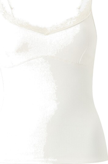 Gina Tricot Singlet Lace strap singlet Hvit