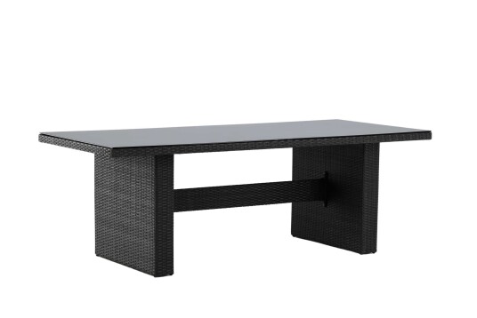 Venture Design Padova spisebord Grå 200 x 100 cm Svart