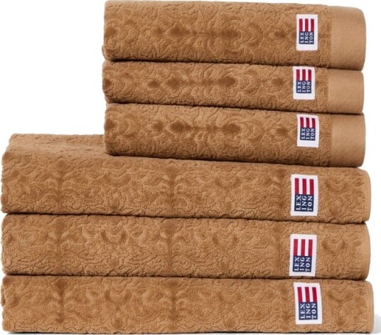 Lexington Velour jacquard ornament håndkle 50x70 cm fudge Lexington Velour jacquard ornament håndkle 50x70 cm fudge