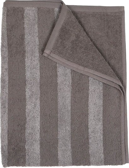 Fondaco - Stripe badehåndkle 70x140 cm grå