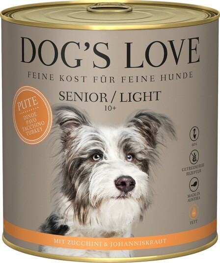 Dog´S Love Våtfôr Senior Light Kalkun 6 X 800 G