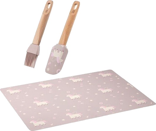 Modern House Chic Kids bakesett til barn 3 deler lys rosa