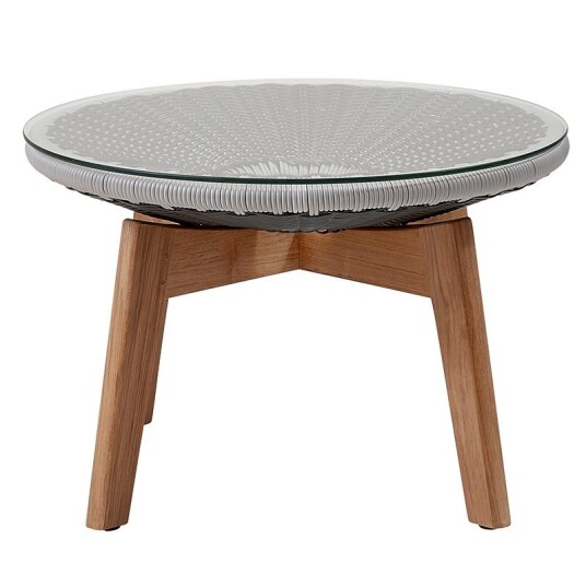 Cane line Peacock Sofabord Ø60 Cm Lysegrå