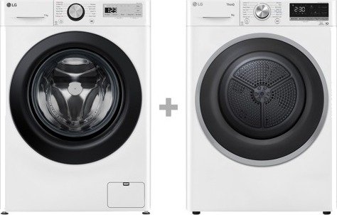 Lg F4y5eyp6w0f + Rh80v9av7n Kombinert Vask/tørk