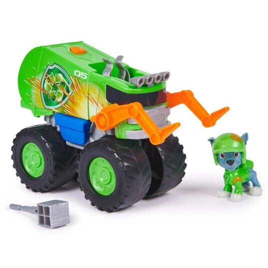 Paw Patrol Rescue Wheels Figur og Lekebil Rocky