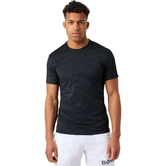 Björn Borg Men"s Borg Performance T-Shirt Black Beauty L