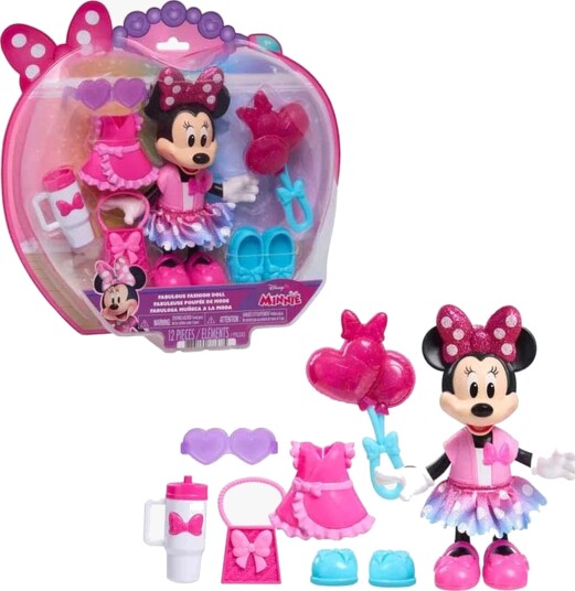 Disney Minni Mus Dukke Med Tilbehør