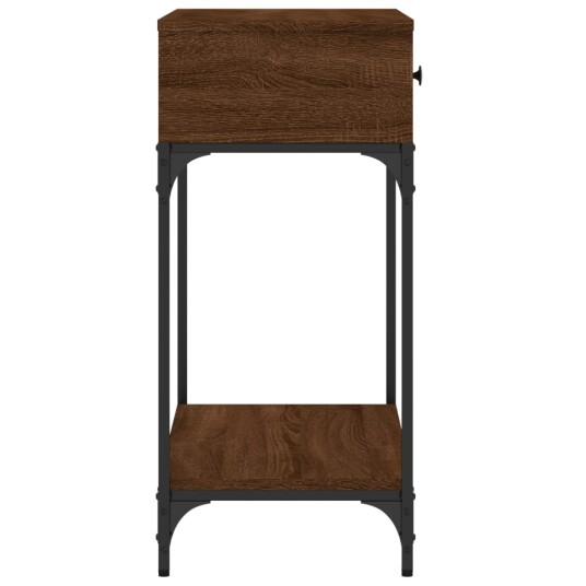 vidaXL Konsollbord brun eik 75x34,5x75 cm konstruert tre