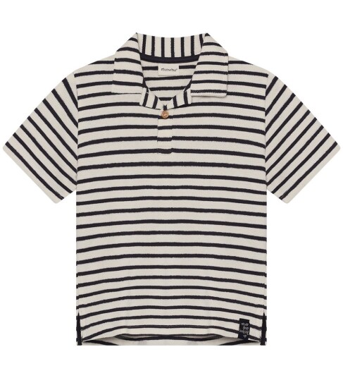 Minymo Polo T Shirt Ss Y/D Black 110