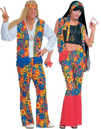 Cool Hippie Dude Komplett Kostyme