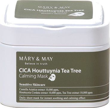 Mary & May CICA Houttuynia Tea Tree Calming Mask 30stk