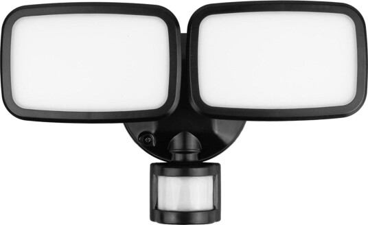 Scienna Led Lampe Maclean Med Pir Sensor 20W 1500Lm Ip65 Nøytral Hvit 4000K Svart Mce524 B