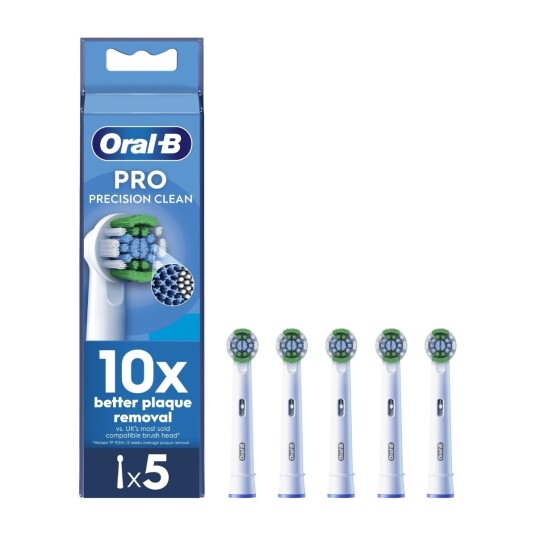 Oral B Precision Clean børstehoder 5 pk hvit