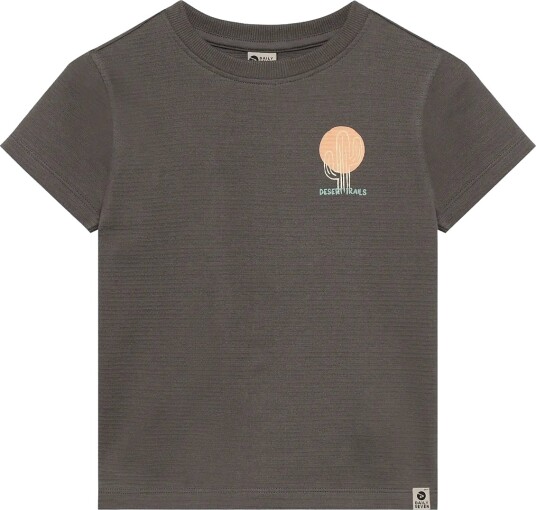 Daily 7 T Shirt Structure Print   Grey   104
