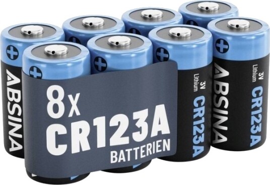 Absina Cr-123A Spesialbatterier Litium 1300 3 V 8 Stk 401037-8 Absina Cr-123A Spesialbatterier Litium 1300 3 V 8 Stk 401037-8