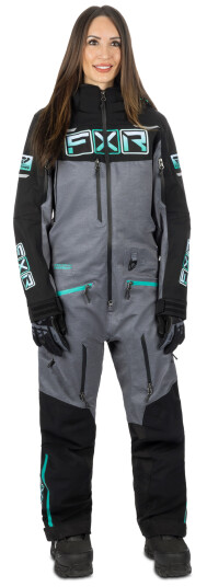 FXR Overall  Maverick F.A.S.T. Fôret Dame Svart-Midt Grå Tonet-Mint Fade