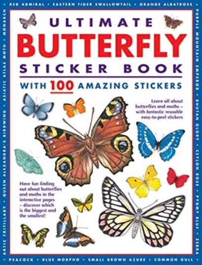 Ultimate Butterfly Sticker Book with 100 amazing stickers