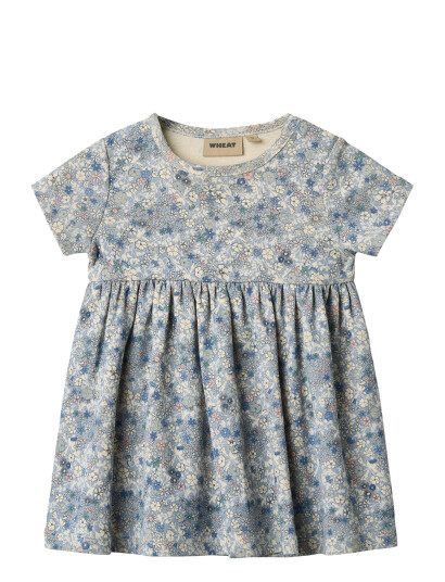 Wheat Jersey Dress S/S Nova Blue 86 Wheat Jersey Dress S/S Nova Blue 86