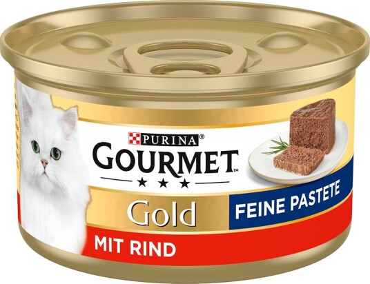 Gourmet Våtfôr Gold Fine Paté Storfekjøtt 12 X 85 G