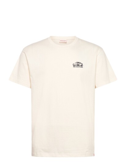 Revolution Printed T Shirt Cream L