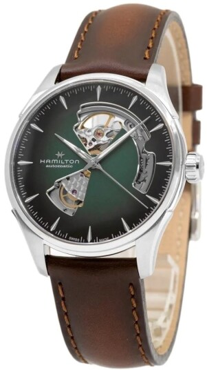 Hamilton Herreklokke H32675560 Jazzmaster Grønn/Lær Ø40 mm Hamilton Herreklokke H32675560 Jazzmaster Grønn/Lær Ø40 mm