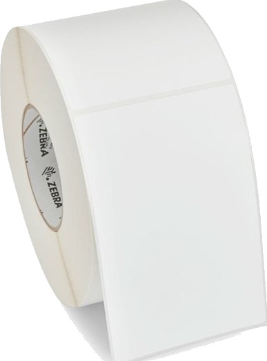 Zebra Z Essentials 1000D Papir Matt Permanent Akryllim Toppbelagt 140 Mikron Hvit Strekkodeetiketter