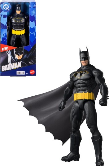DC Comics Batman 30 cm Actionfigur med 7 Bevegelige Punkter i Svart Batsuit DC Comics Batman 30 cm Actionfigur med 7 Bevegelige Punkter i Svart Batsuit