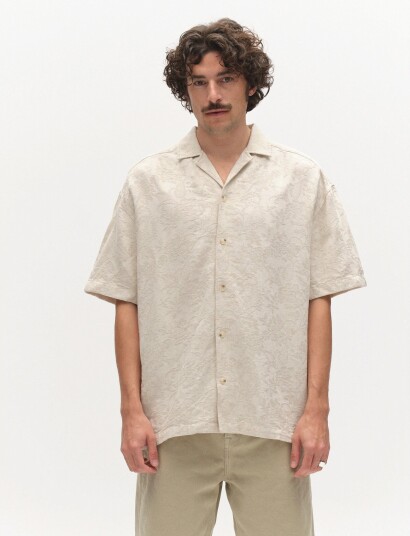 Gabba Gabjens Over Resort Soft Ss Shirt   Cream   S
