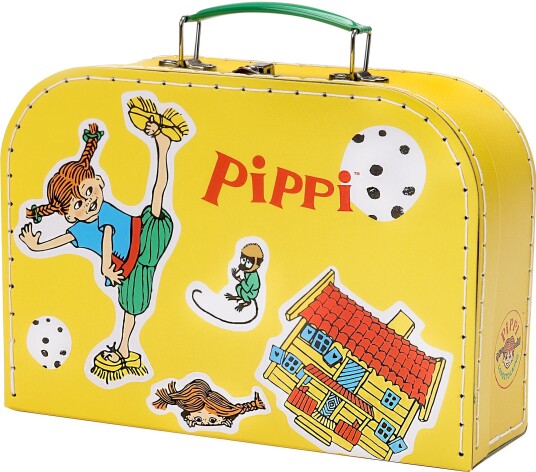 Pippi Langstrømpe Koffert 25 cm Gul Pippi Langstrømpe Koffert 25 cm Gul