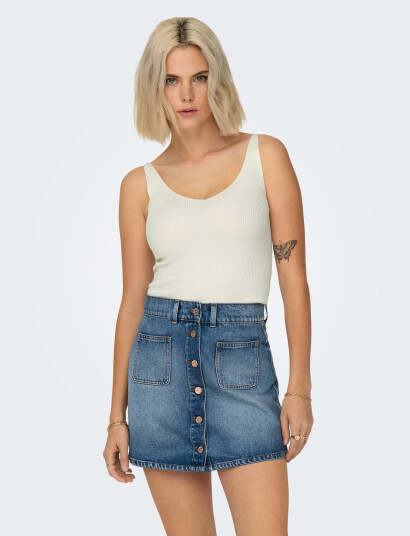 JDY Jdynanna S/L Top Knt Noos - Beige - XS