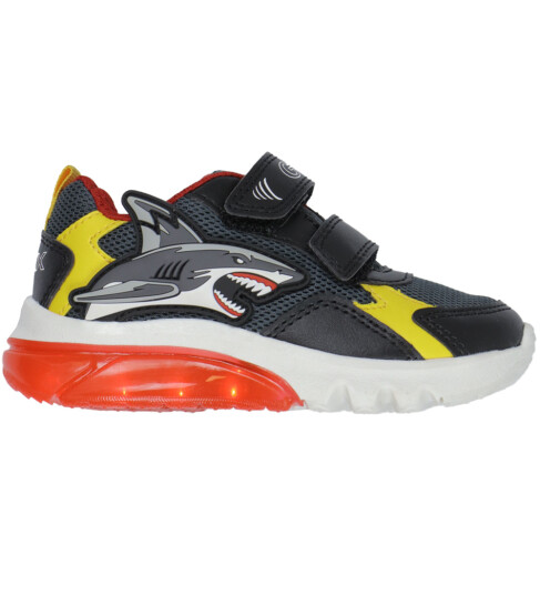 Geox Blinkende sko J Ciberdron Dk Grey/Yellow 24 Blinkende sko Flerfarget Grå Geox Blinkende sko J Ciberdron Dk Grey/Yellow 24 Blinkende sko Flerfarget Grå