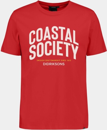 Didriksons Harald T shirt Coastal Society Pomme Red