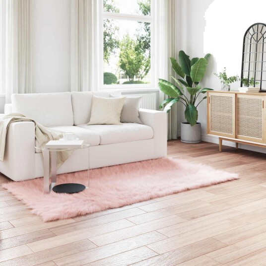 Faux Skinnmatte Tafalla Rosa 80 x 200 cm Polyester