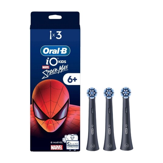 Oral B iO Kids Spiderman tannbørstehoder 930666 3 pakning Oral B iO Kids Spiderman tannbørstehoder 930666 3 pakning