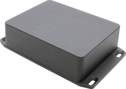 Hammond Electronics 1590BB2FLBK 119 × 94 × 38 mm Støpt Aluminium Sort Kabinett