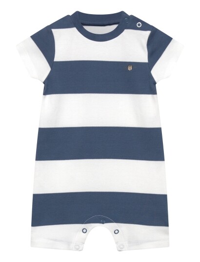 Gant Kids Striped Ss Romper Blue 98