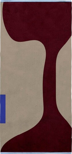 Mette Ditmer Figura gulvteppe 150x70 cm vinrød