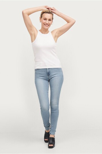 Levi's - Jeans 721 High Rise Skinny - Blå Levi's - Jeans 721 High Rise Skinny - Blå