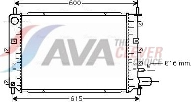AVA COOLING SYSTEMS FD2152 Radiator motorkjøling