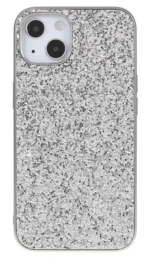EIDERWOOD iPhone 13 Mini Glitter Hybrid Deksel - Sølv