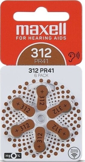 Maxell 790421 Engangsbatteri Pr41 Zink-Luft 1,45 V 6 Stykker 3,6 Mm 790421 Maxell 790421 Engangsbatteri Pr41 Zink-Luft 1,45 V 6 Stykker 3,6 Mm 790421