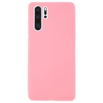 Huawei P30 Pro Mot Fingeravtrykk Matte TPU-deksel Rosa