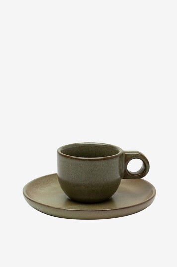 Serax - Espressokopp + underkop Surface av Sergio Herman 4-pakning - Grønn Serax - Espressokopp + underkop Surface av Sergio Herman 4-pakning - Grønn